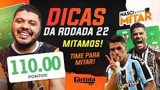 DICAS RODADA 22 - CARTOLAFC 2023 - RODADA 22