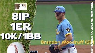 Brandon Woodruff 10K game  Sep 17 2022  MLB highlights