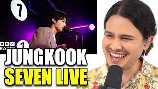 Vocal Coach Reacts to Jungkook - Seven LIVE ll BBC Live Lounge