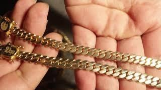 Daniel Jewelry Inc 10k 8mm vs 10k 7mm Miami Cuban Link Chain