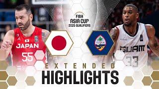 Japan  vs Guam   Extended Highlights  FIBA Asia Cup 2025 Qualifiers