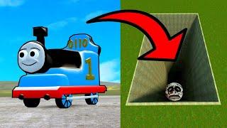 THOMAS THE TRAIN IN GIANT PIT - Garrys mod Sandbox