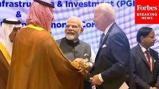 VIRAL MOMENT Biden Shakes Hands With Saudi Arabias MBS And Modi At G20