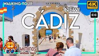 CÁDIZ  Old Town 2023  4K UHD Walking Virtual Tour Spain 2023