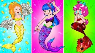 My Little Pony 2024 Animation  EQUESTRIA GIRLS Life Story Poor vs Rich vs Gaga Rich Mermaid