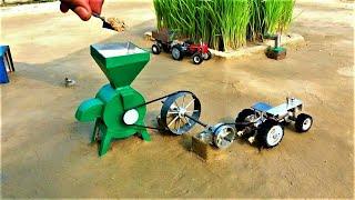 Diy mini tractor flour mill machine mini science project