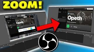 OBS Zoom In & Follow Effect Make Viewers Say WOW