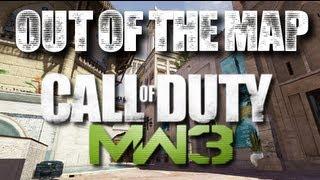 MW3 Oasis AMAZING Out Of Map Trickshot Throwing Knife On Top Of Map Oasis