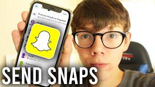 How To Send Pictures As Snaps On Snapchat  Send Snaps From Camera Roll As Normal Snap