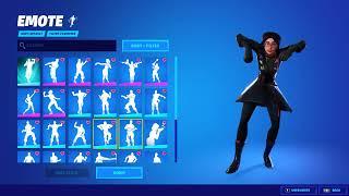 fortnite RUE doing RARE emotes in locker for TIKTOK bombastic glyphic scenario AND MORE