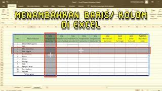 Cara Menambah Baris dan Kolom di Excel - Belajar Excel