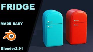 fridge modeling in blender2.91