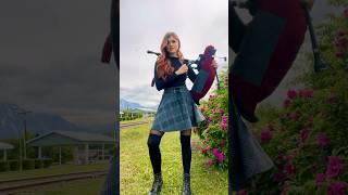 Playing music from The Legend of Zelda in Alaska  #bagpipes #bagpiper #legendofzelda #alaska