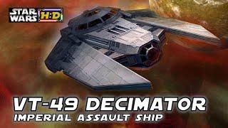 VT-49 DECIMATOR - Imperial answer to the Millennium Falcon? Star Wars Hyperspace Database