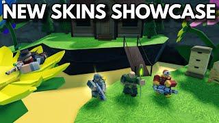 ALL NEW SKINS SHOWCASE  ROBLOX Tower Defense Simulator