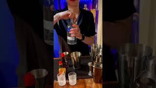 Bloody Shot  شات ودكا آب گوجه فرنگى سس سويا و تاباسكو # #cocktail #vodka #fun #bartender #shot