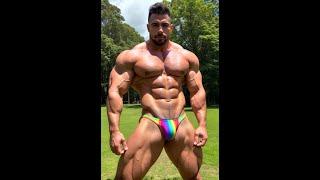 Bodybuilders Flexing