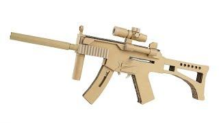 How To Make Cardboard Gun  Amazing MP5 That Shoots