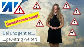 ACHTUNG Unwetter in der Nacht auf Montag Schwere Gewitter Starkregen mit Überflutungen Hagel