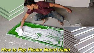 Pop False ceiling Tiles Making  Gypsum Ceiling Board Making  Plaster Ceiling Desing Installation