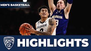 Colorado vs. Washington Mens Basketball Highlights  2023-24 Season