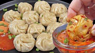 मोमोज बनानेका सबसे बेस्ट और आसान तरीका सारे पुराने तरीके भूल जाओगे  Veg Momos with Momos Chutney