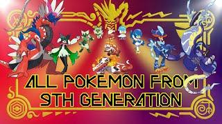 All Pokémon from 9th Generation Paldean Dex