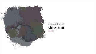 Shades & Tints of Abbey color #4c4f56 A Warm Grey color