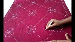 Baby Nokshi katha design tutoril।। অসাধারণ নকশিকাঁথার ডিজাইন।। নকশিকাঁথার ডিজাইন।।