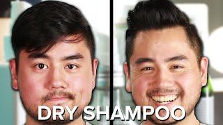 Guys Try Dry Shampoo For The First Time