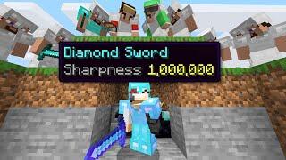 Minecraft Manhunt but I secretly used Sharpness 1000000...