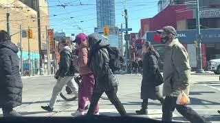 Driving on Dundas Street in Toronto. Part 2