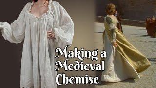 I Make a Medieval Linen Chemise  Ever After Italian Renaissance 1490s Camicia - Part 1