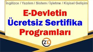 AÖF E-devletin Ücretsiz Sertifika Programları BTK Akademi - Kariyerini Planla