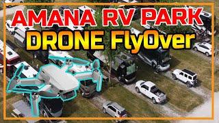 Amana RV Park and Event Center  2021 Tiffin\Allegro RV Rally  Drone Flyover