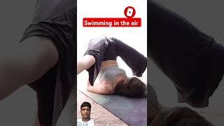 Swiming in the air #yogagirl #yoga #yogateacher #hotyoga #personaltrainer #yogaworkout #flexibility