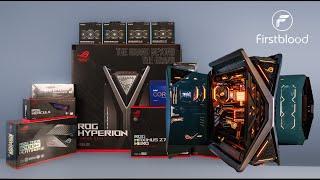 ASUS ROG Hyperion GR701 Gaming PC Build - ROG Hero Strix RTX 4090 OC i9-13900K  7600Mhz D5