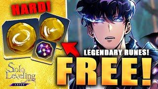 HOW to GET LEGENDARY RUNES & BLESSING STONES? My First Legendary Rune is... Solo Leveling Arise