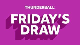 The National Lottery Thunderball draw results from Friday 11 October 2024