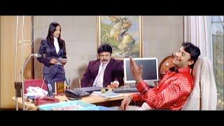 CBI Officer investigate On Darshans Secretary Rekha  Interesting Scene in Kannada Movie