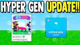 *NEW* HYPER GEN UPDATE  Roblox BedWars