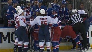 Rangers-Capitals Scrum Vincent Trochek & Max Pacioretty Involved