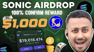 Sonic Testent Odyssey Airdrop Back By Solana   Free Airdrop Earn $1000  Today New Airdrop 