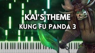 Kais Theme - Piano Tutorial  Cover Kung Fu Panda 3 Soundtrack FREE MIDI