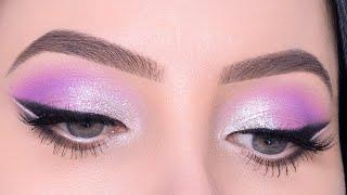 Purple & Silver Glitter Eye Make-up Tutorial  Beyonce Inspired Eye Look