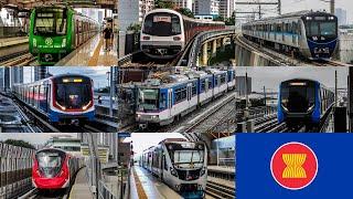  ASEAN Metros - All the MRT & LRT in South-East Asia - All the Lines 2022 4K