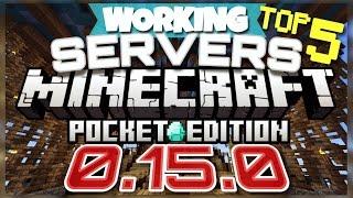 Minecraft Pocket Edition 0.15.0 - BEST 5 SERVERS TO JOIN Minecraft PE 0.15.0 MCPE WORKING