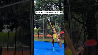 Gymnastics VS padel  Gymnastics challenge  Lera the gymnast #gymnastics #padel #illusion