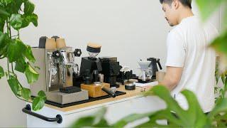 Coffee Bar Tour – DIY Coffee Cart Espresso & Pour Over Setup