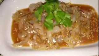 Sesame Jellyfish Recipes. แมงกะพรุนน้ำมันงา